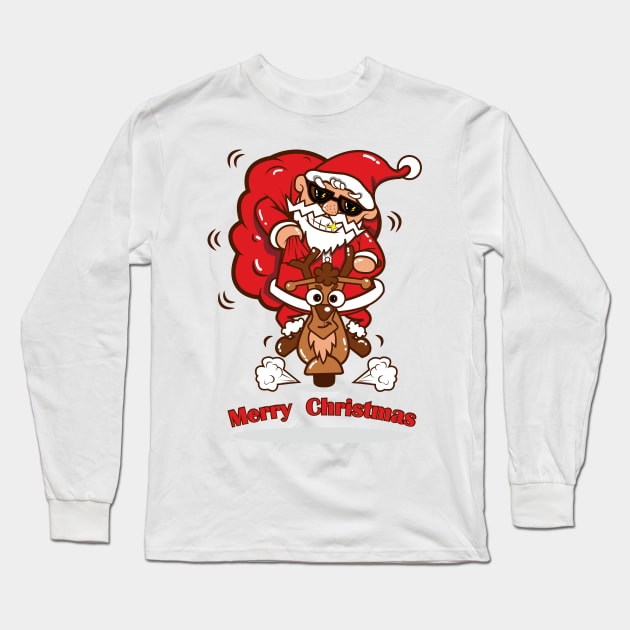 Christmas Next Day Delivery Long Sleeve T-Shirt by timegraf